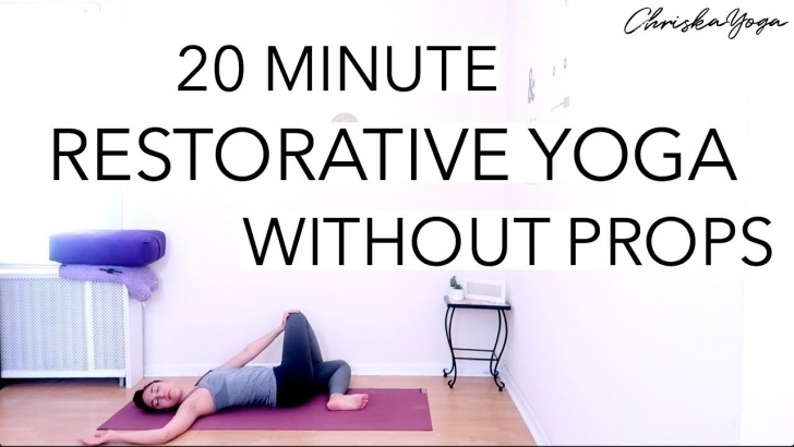 basic restorative yoga poses without props photos
