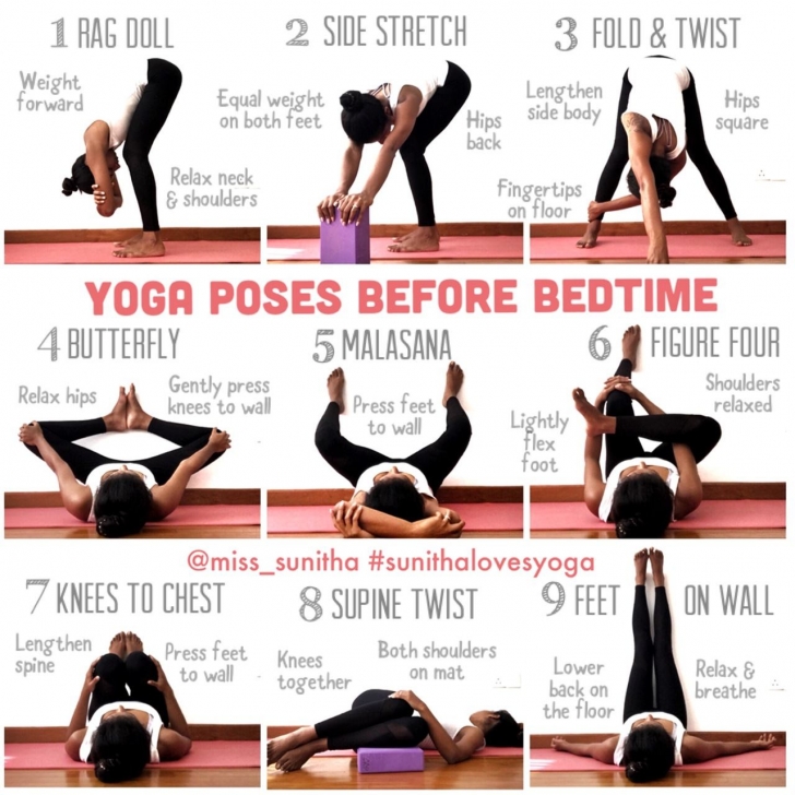 best yoga poses before sleep photo
