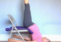 Yoga Poses Shoulder Stand Chair