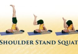 Yoga Poses Shoulder Stand Squats