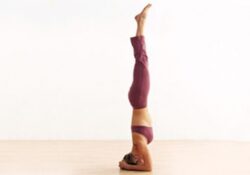 Yoga Poses Headstand On Wall