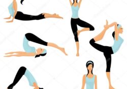 most important yoga poses illustration photos