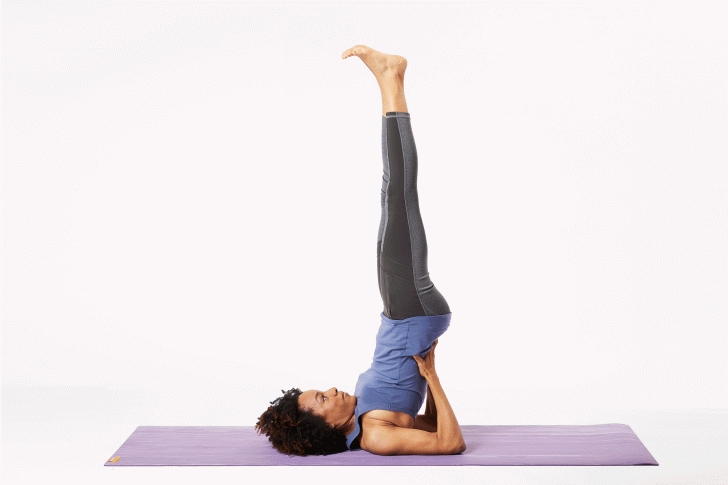 popular shoulder stand in yoga pictures