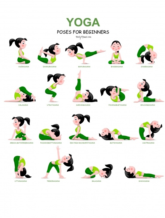 simple yoga poses for beginners printable photos