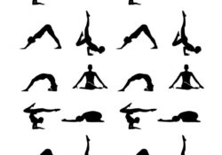 Yoga Poses Silhouette